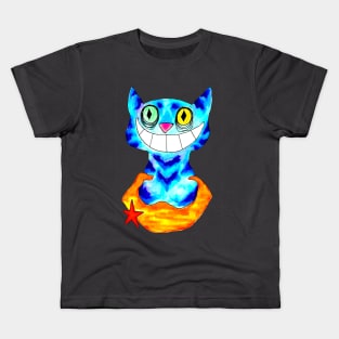 Cat And The Moon Kids T-Shirt